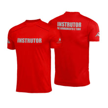Camiseta Eduardo Tactics Tactics Instrutor Vermelha Poliamida
