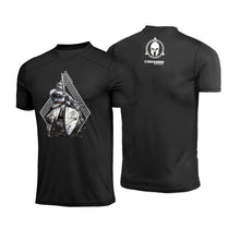 Camiseta Eduardo Tactics Tactics Gladiador Flechas Preta Poliamida