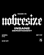 Camiseta NobreSize Insane Algodão Egípcio Premium Preta