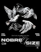 Camiseta NobreSize Don't Rush Algodão Egípcio Premium Preta