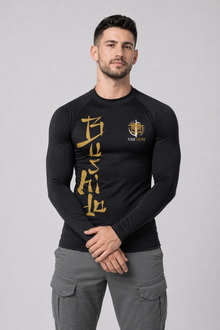 Camiseta Brutal Precision Rashguard Brutal Samurai Com Escritas