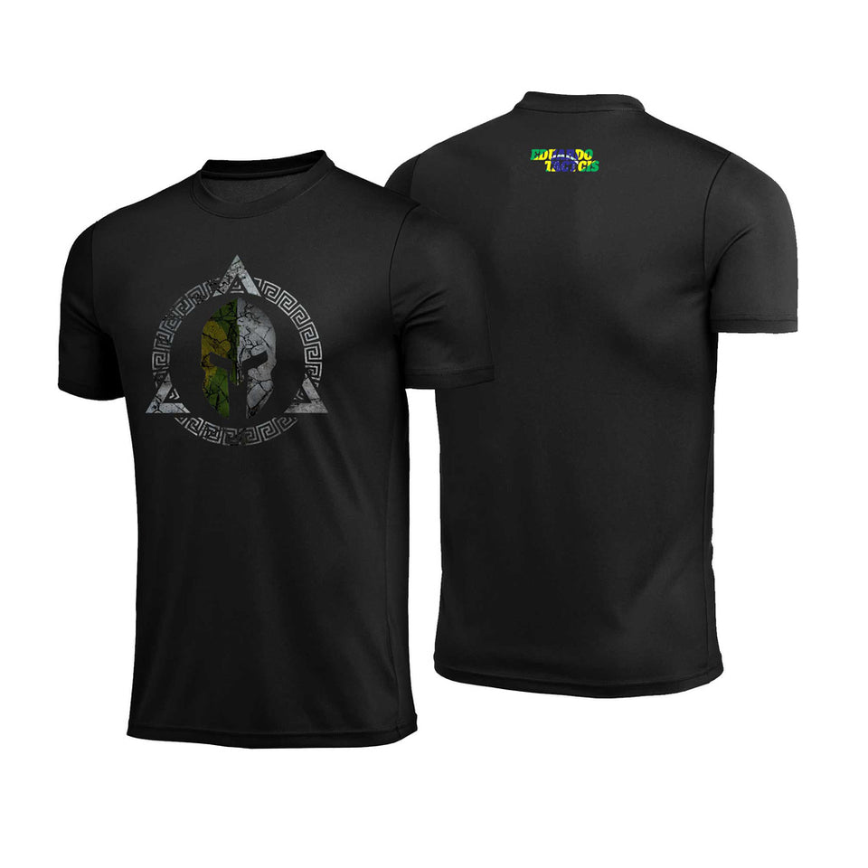 Camiseta Eduardo Tactics Tactics Logo Preta Poliamida