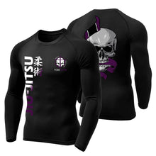 Camiseta Brutal Precision Hashguard Brutal Caveira Faixa Roxa