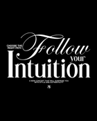 Camiseta NobreSize Follow Your Intuition Algodão Egípcio Premium Preta