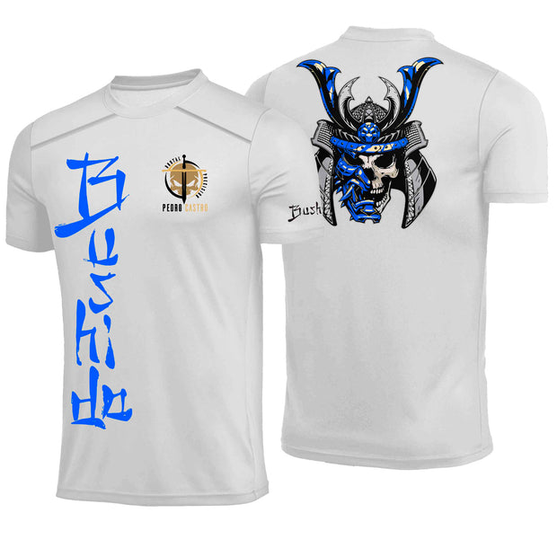 Camiseta Brutal Precision Brutal Samurai Metade Azul E Branca Poliamida
