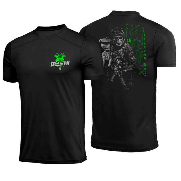 Camiseta BushiStrategy Bushi Memento Mori Preta Poliamida