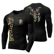 Camiseta Brutal Precision Hashguard Brutal Caveira Samurai Dourado