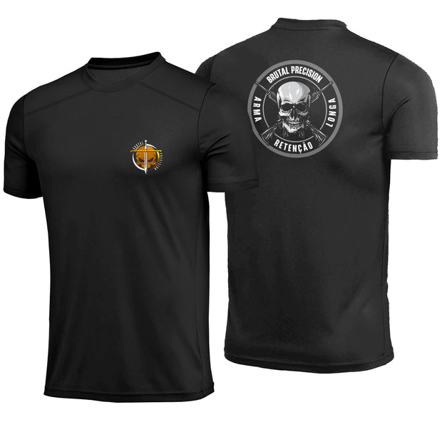 Camiseta Brutal Precision Brutal Arma Longa Preta Poliamida