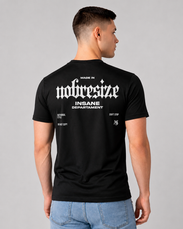 Camiseta NobreSize Insane Algodão Egípcio Premium Preta