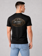 Camiseta ShotFair Emblema Algodão Preta