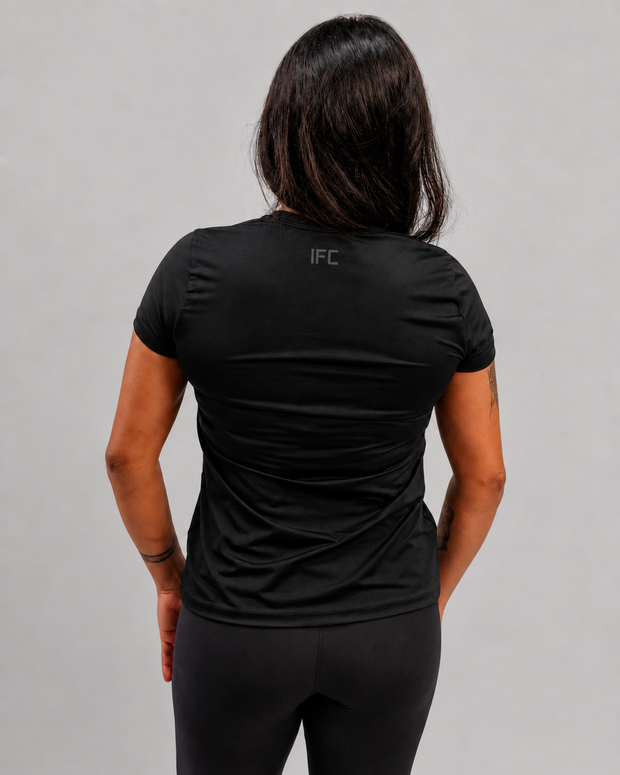 Camiseta .ESPECIALISTA Babylook Perfis de Sangue Preta