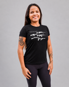 Camiseta .ESPECIALISTA Babylook Tanto Faz Preta