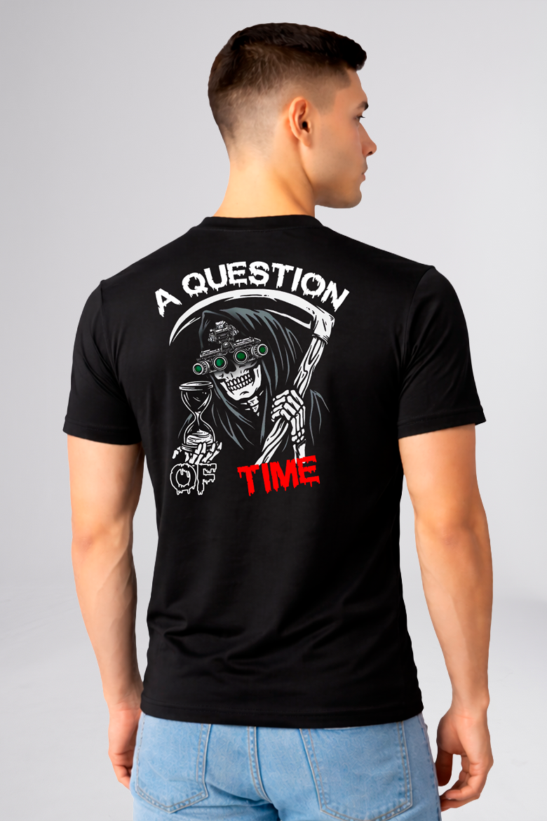 Camiseta Zafers Zafers A Question Verso Poliamida Preta