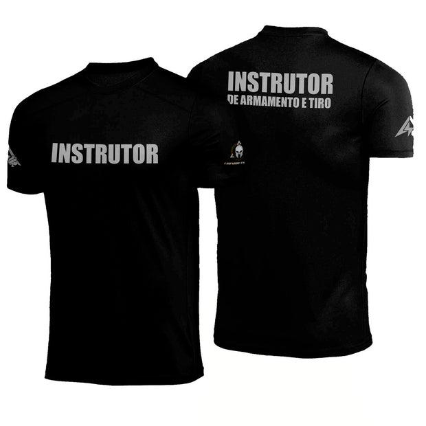 Camiseta Eduardo Tactics Tactics Instrutor Preta Poliamida