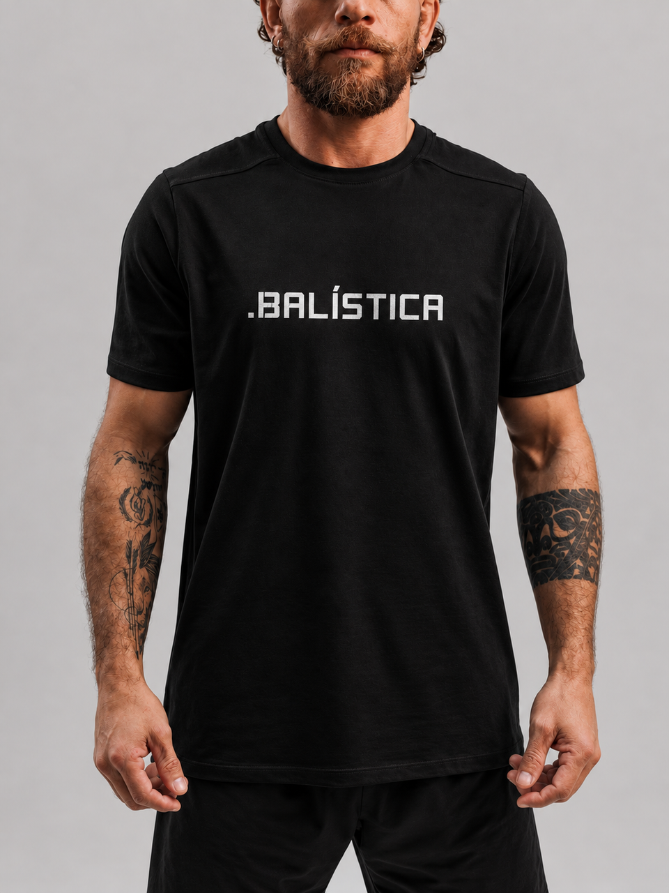 Camiseta .ESPECIALISTA Balística Poliamida Preta