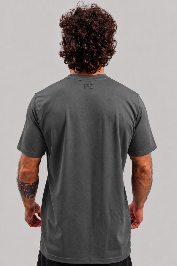 Camiseta .ESPECIALISTA Calma, Porra! Algodão Cinza