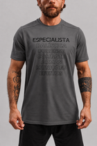 Camiseta .ESPECIALISTA Especialista em Balística Algodão Cinza