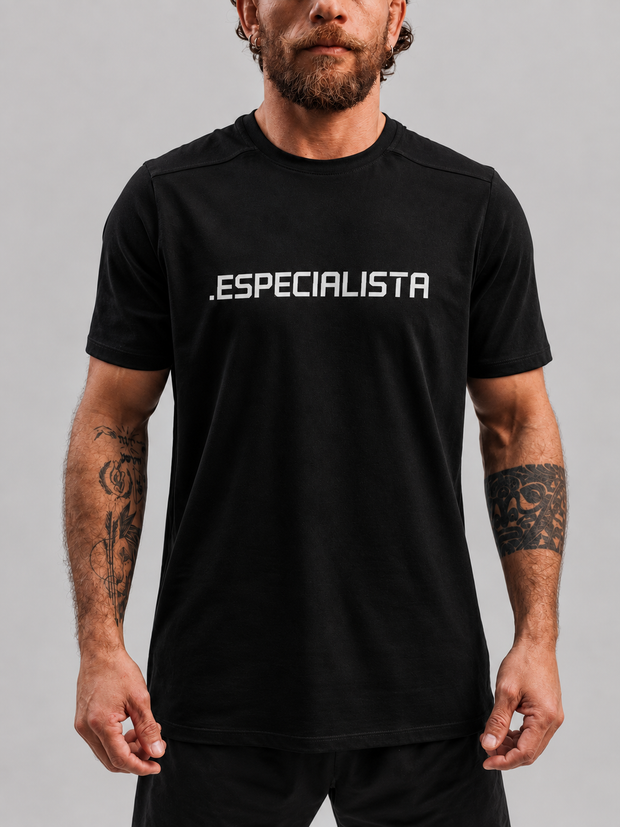Camiseta .ESPECIALISTA Especialista Poliamida Preta
