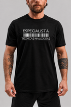 Camiseta .ESPECIALISTA Técnicas Maliciosas Poliamida Preta