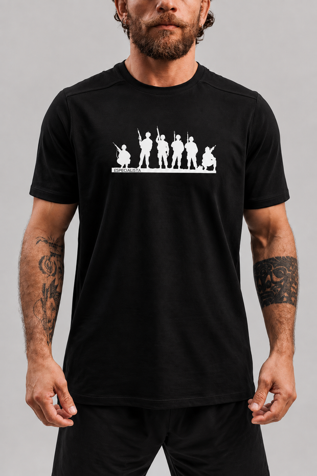 Camiseta .ESPECIALISTA Time Especialista Poliamida Preta