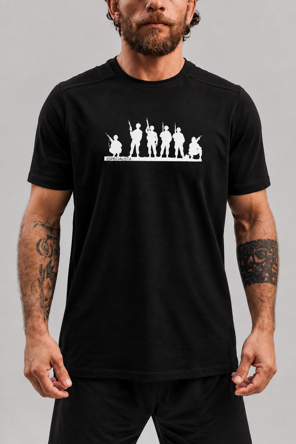 Camiseta .ESPECIALISTA Time Especialista Poliamida Preta