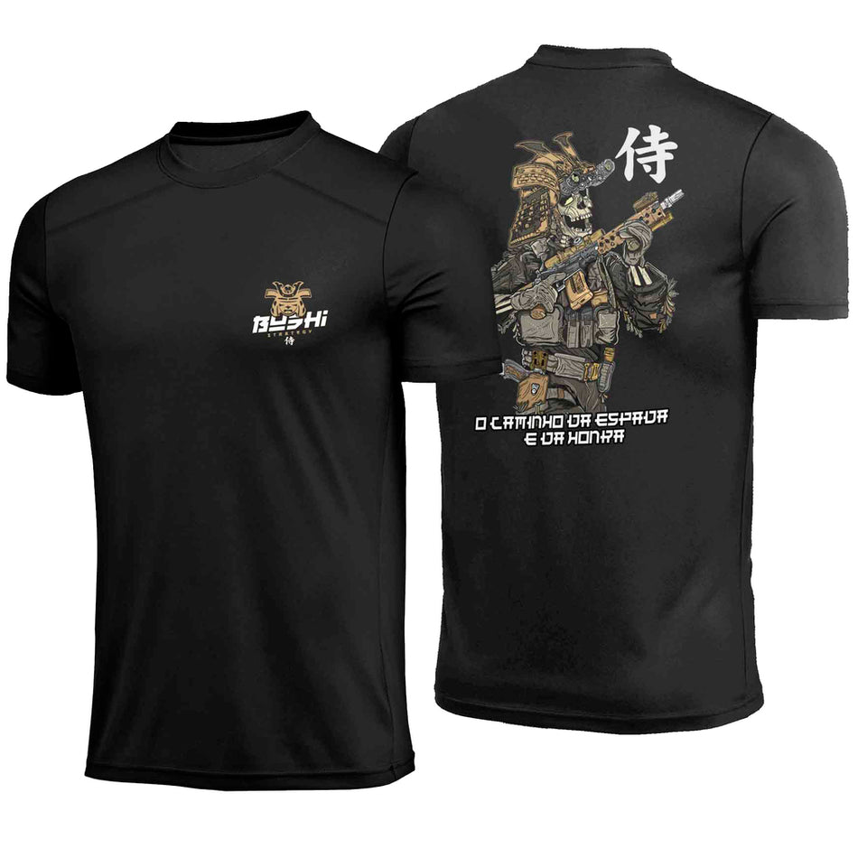 Camiseta BushiStrategy Bushi For Honor Preta Poliamida
