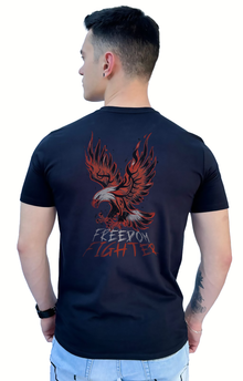 Camiseta Zafers Zafers Freedom Fight Verso Poliamida Preta
