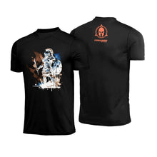 Camiseta Eduardo Tactics Tactics Dry Fit Gladiador Branco Preta Poliamida